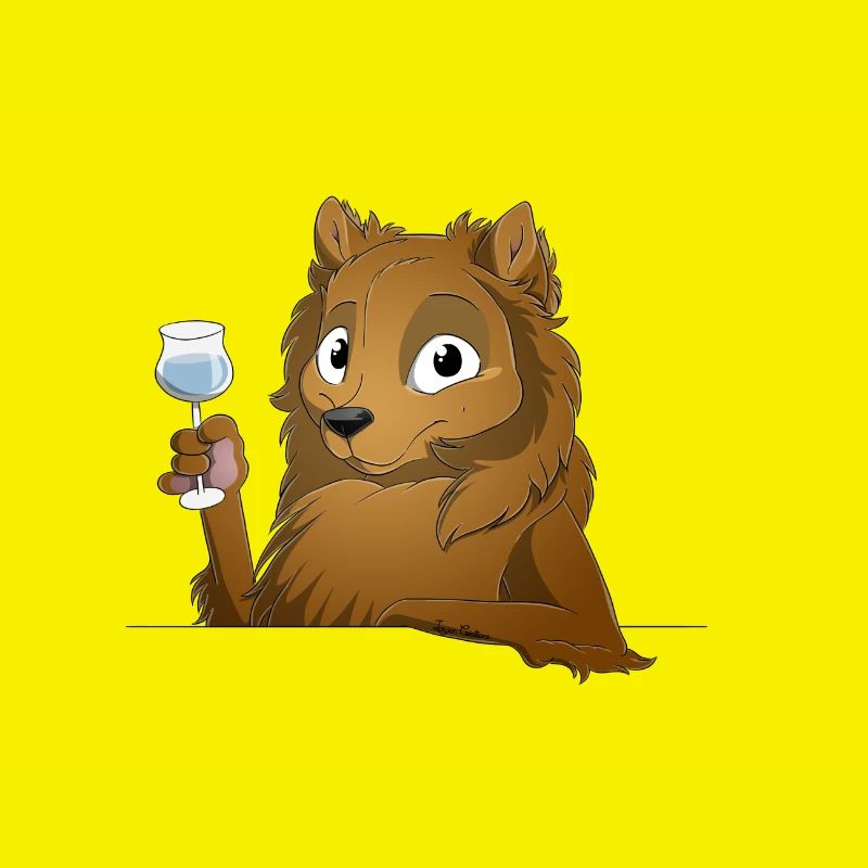Trinkender oder treibender Spitz