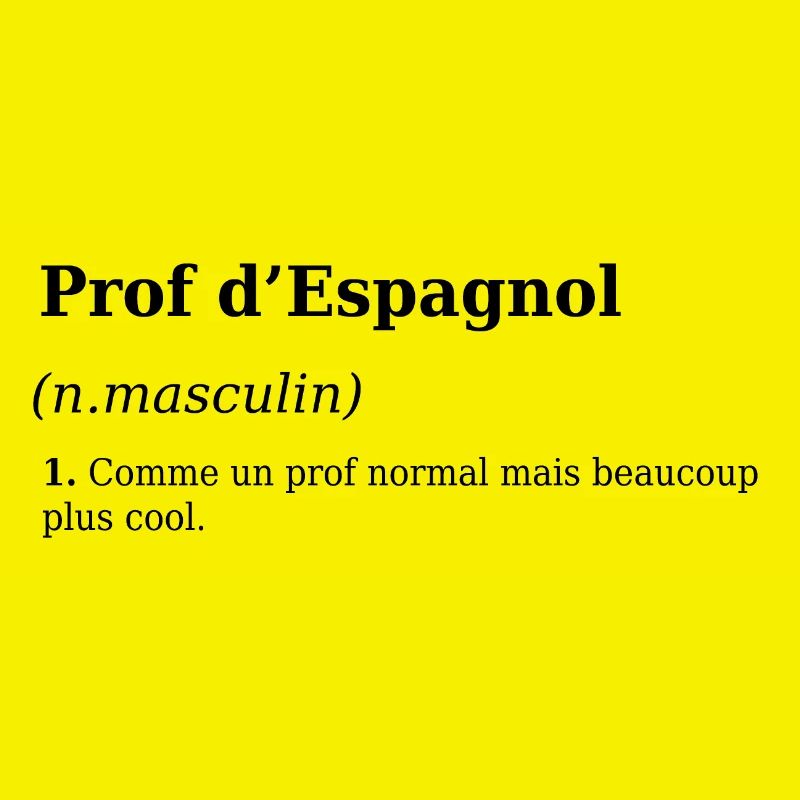 Définition Enseignant Espagnol