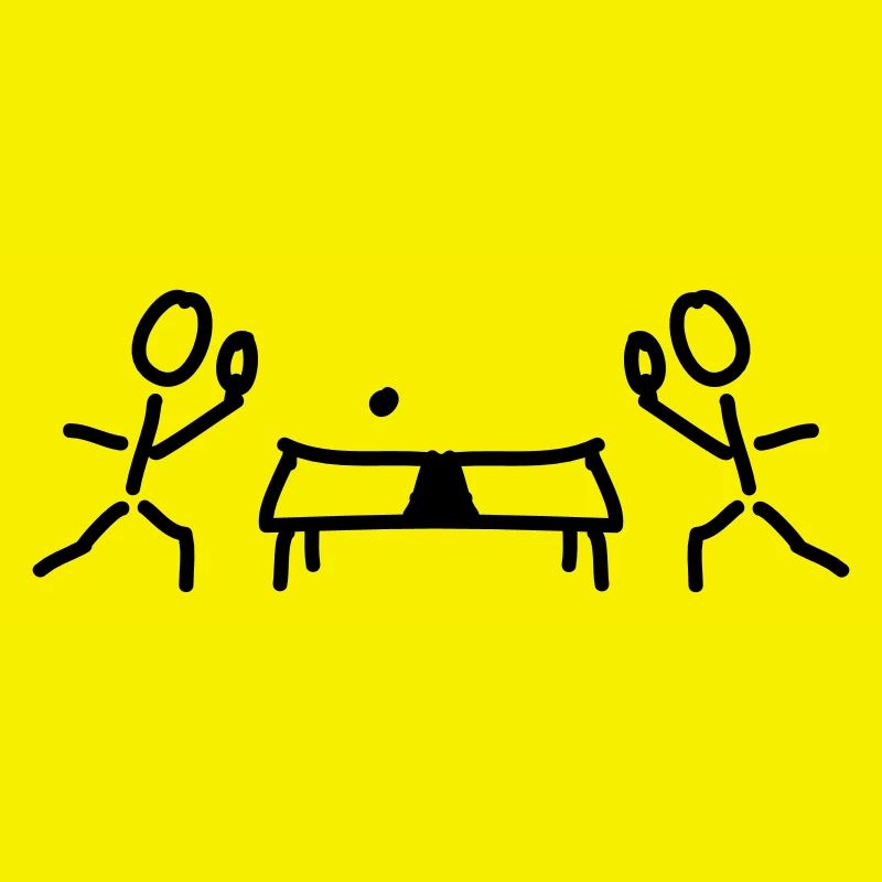 Table de ping-pong et raquettes