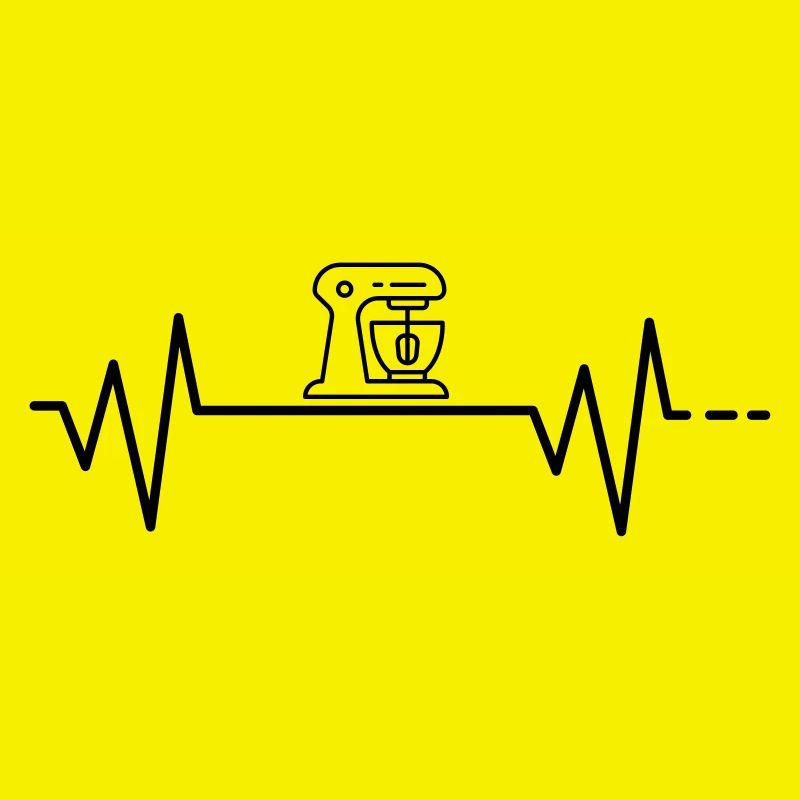 Baking heartbeat, cooking, cooking, food processor