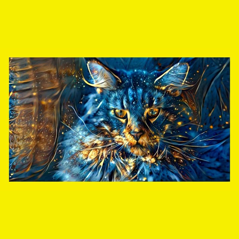 chat colotré