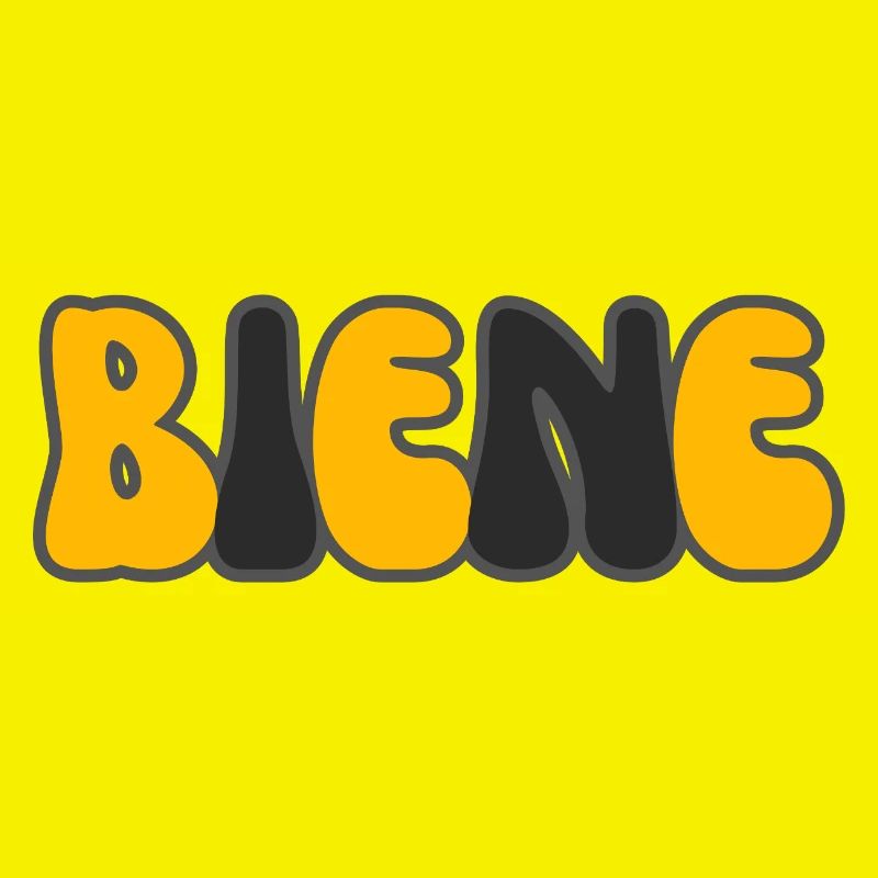 Modern Typography Cool Art Studio Brand Logo biene