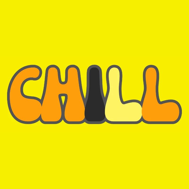 Modern Typography Cool Art Studio Brand Logo chill