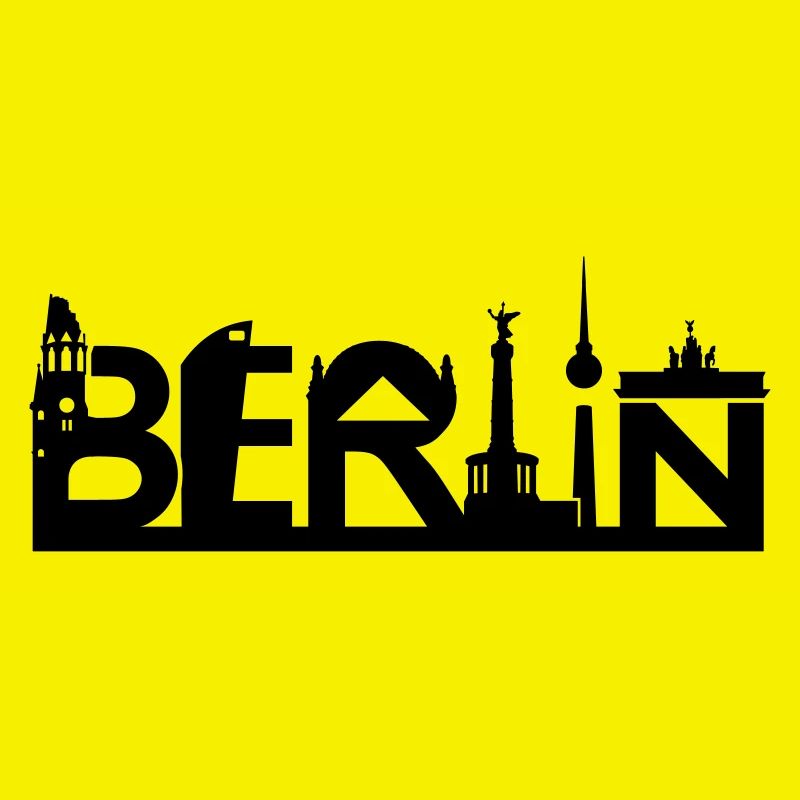 Berlin Skyline mit Sehenswürdigkeiten