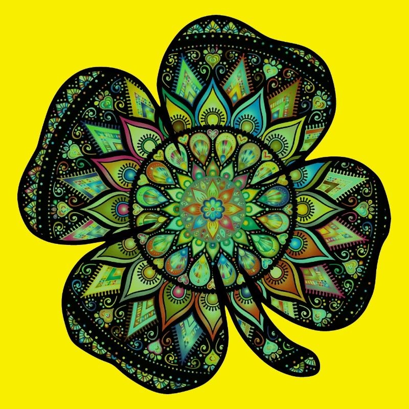 Mandala de shamrock de la Saint-Patrick
