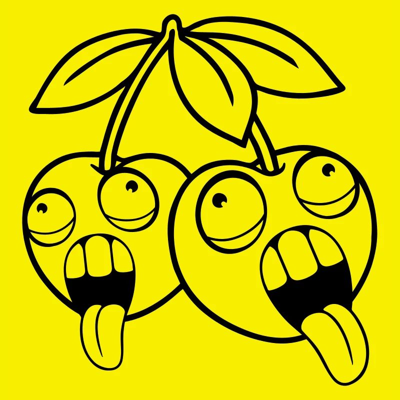 fruit 2 friends cherries crazy face head aug