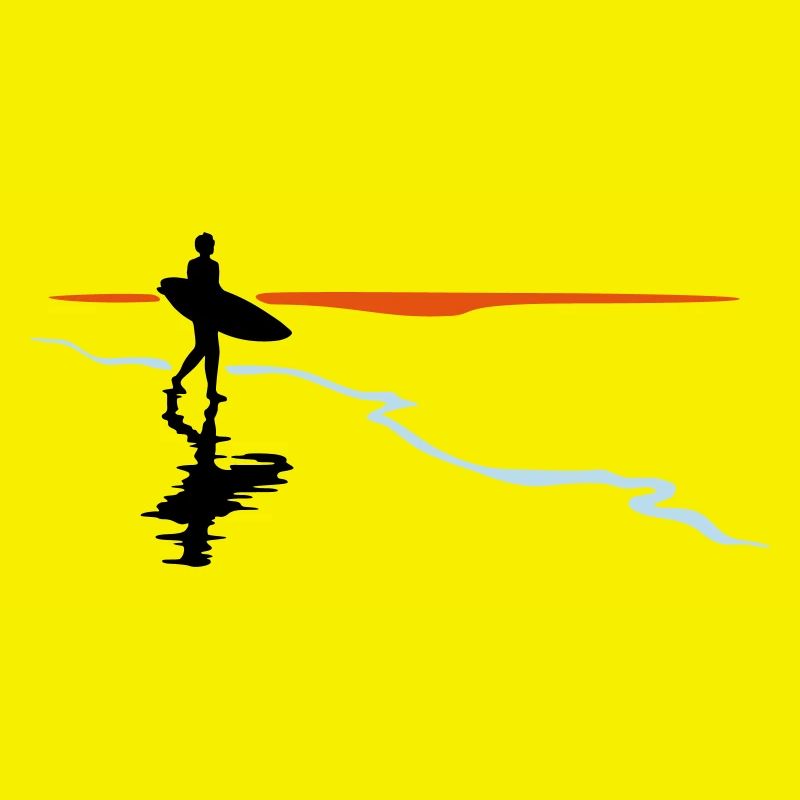 Surfer at the beach