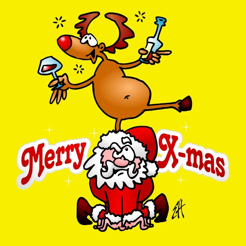 Conception festive de renne et de Noël du Père Noël