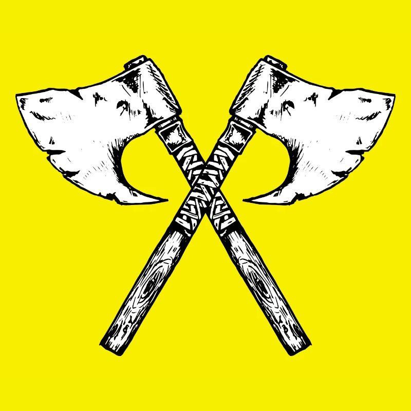 Hache viking, salutation