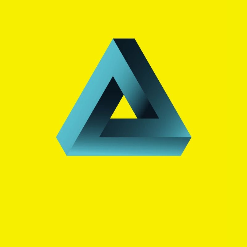 illusion optical illusion triangle nerd geek tri
