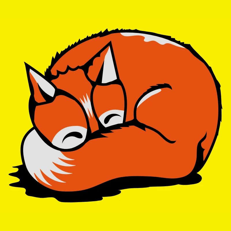 A sleeping fox