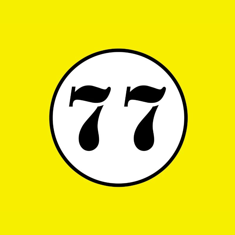 NUMMER 77 Siebenundsiebzig Geburtstag Geschenk