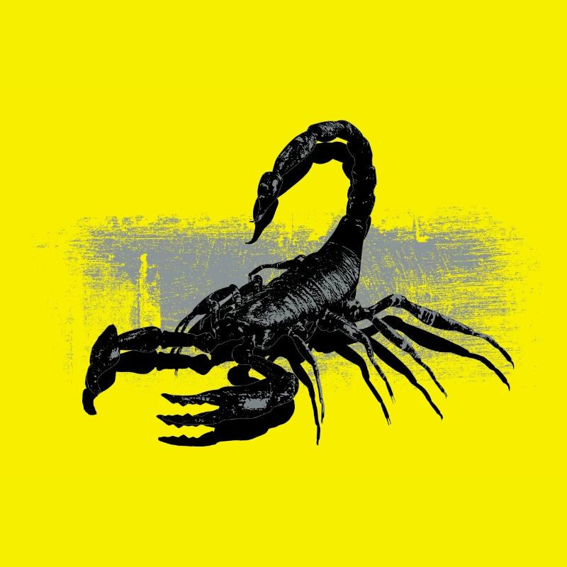 Scorpio Black White Contrast Design