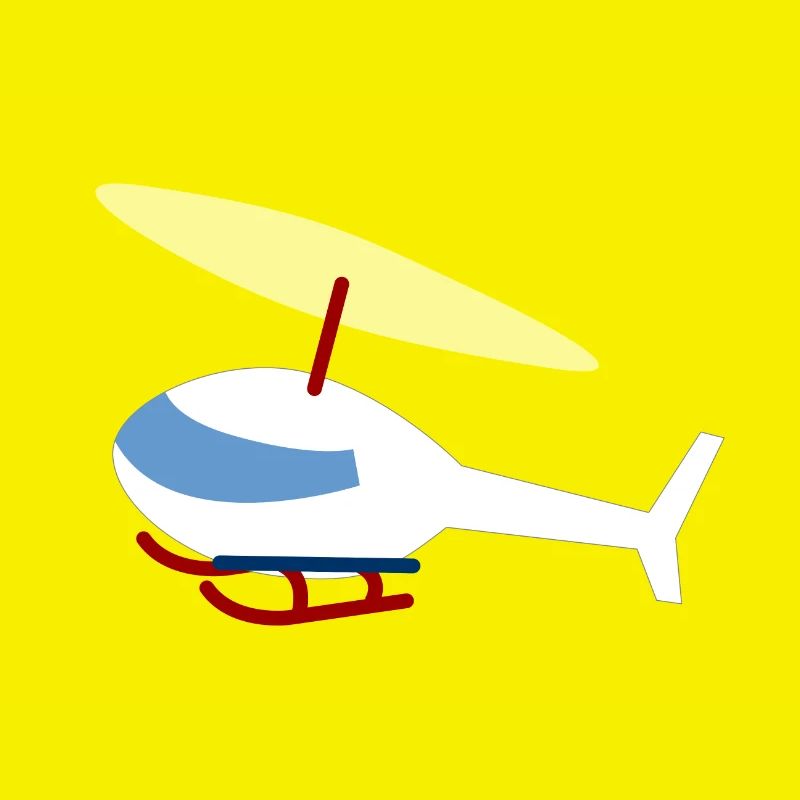 Weißer Hubschrauber / Helicopter