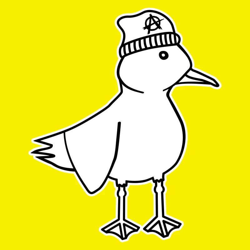 Seagull Anarchy – Vilain Maritime Hipster Art côtier