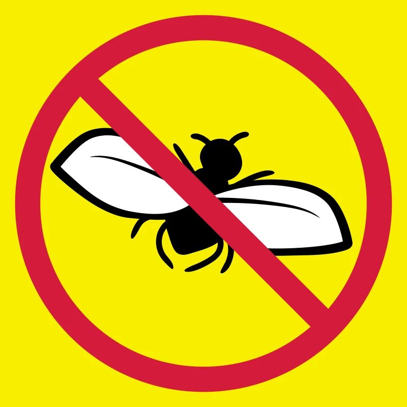 Fliege Verboten Schild