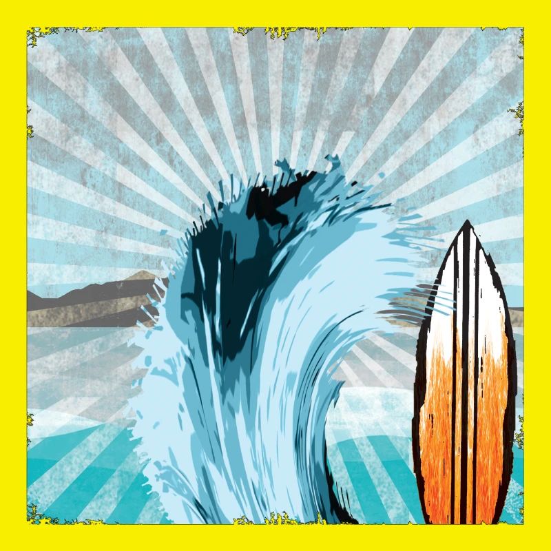 Surfer Wave Illustration