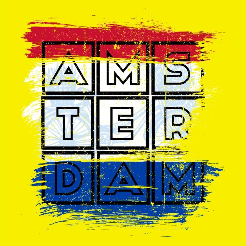 Amsterdam Grid Flag