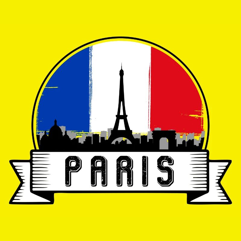 Paris Skyline Emblem