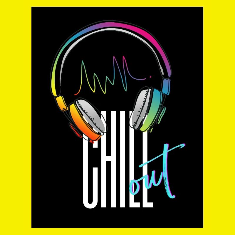Kopfhörer Keep Calm and Chill Out - Cooles Design