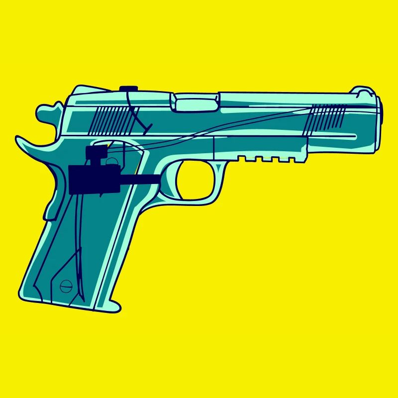 Pistolet à eau vectoriel (changement de couleur possible)