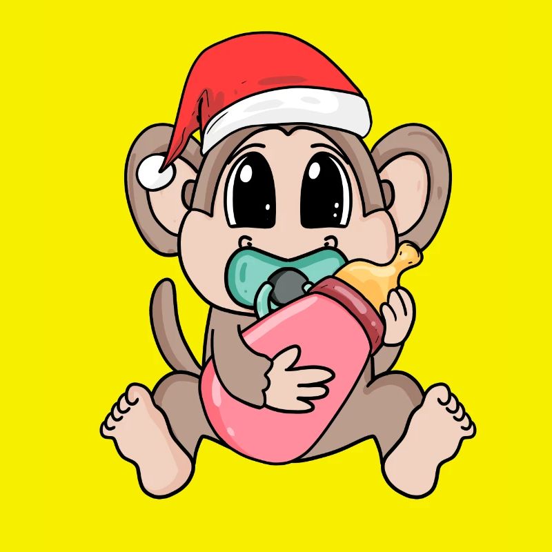 Singe bébé Noël