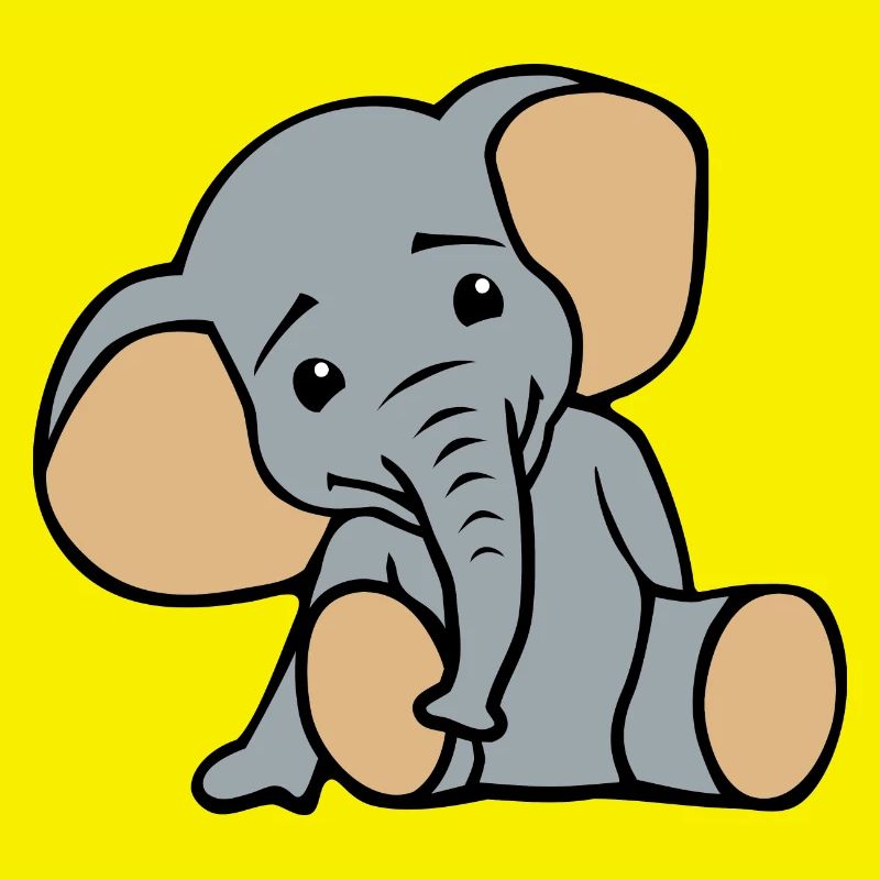 Petit éléphant mignon