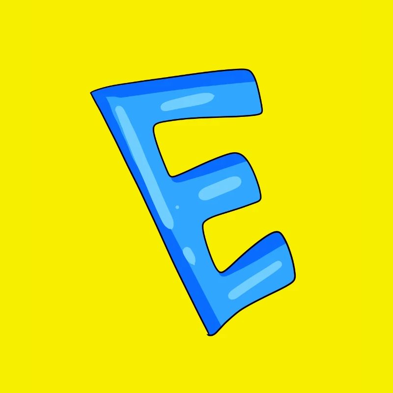 Buchstabe E Anfangsbuchstabe