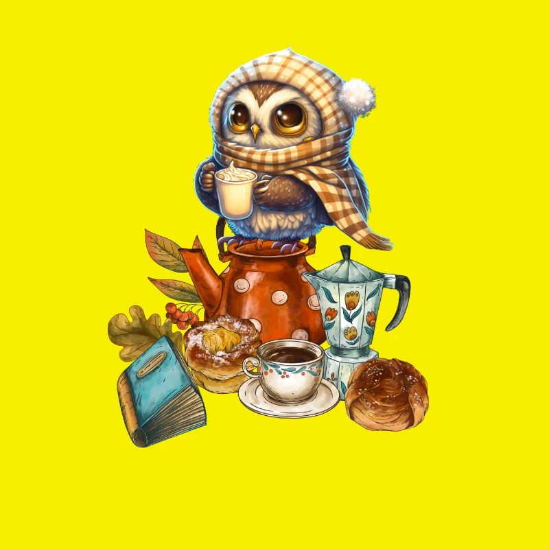 Ich mag Halt Eulen/ Coffee Break/ Kaffee Pause