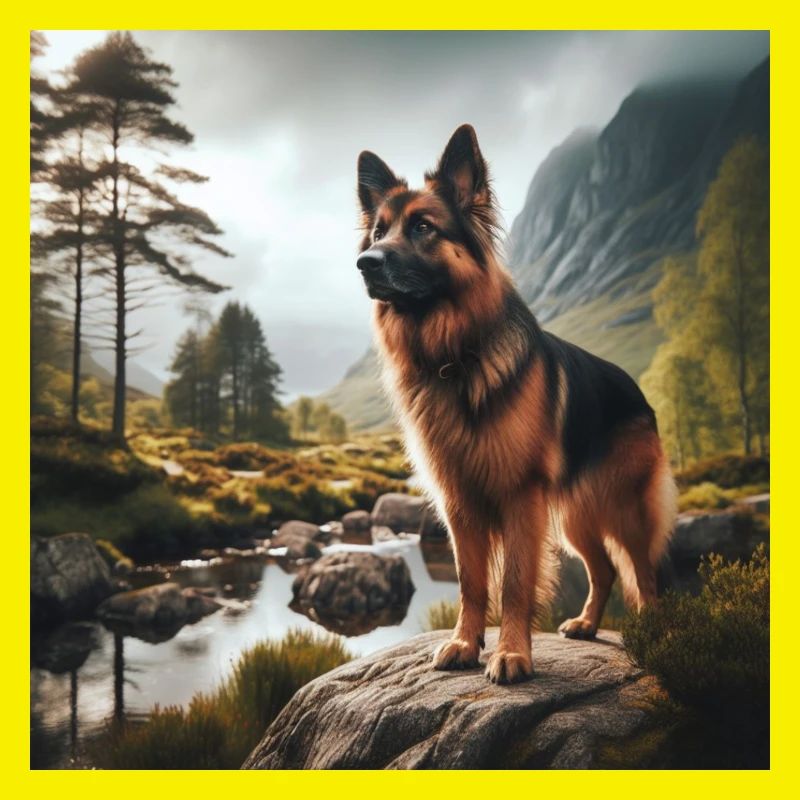 German Shepherd Art