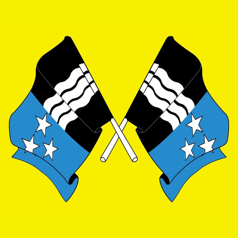 Deux drapeaux de l’Argovie, Suisse