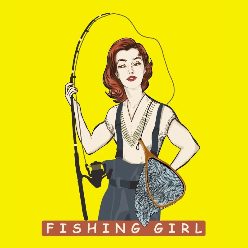 Fille pêche