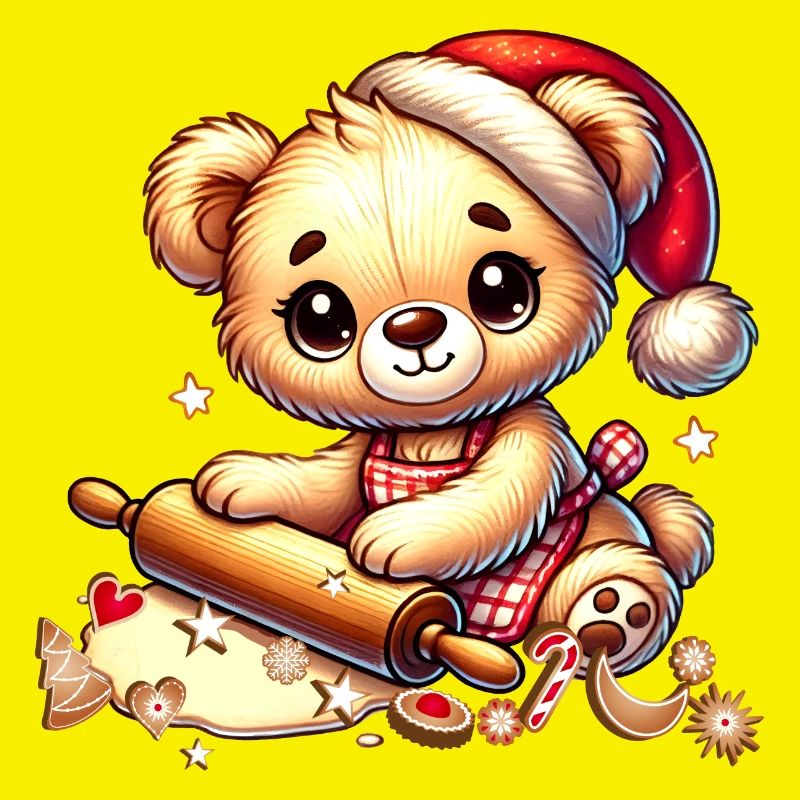 Cuisson de Noël Teddy – Douce joie festive
