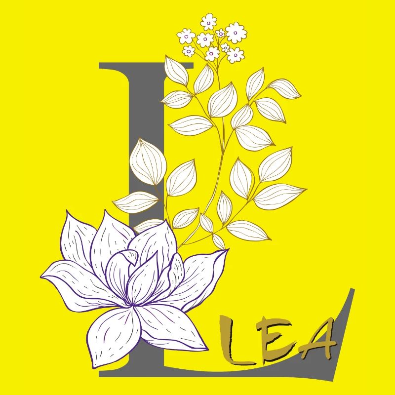 Buchstabe L Initiale Lea