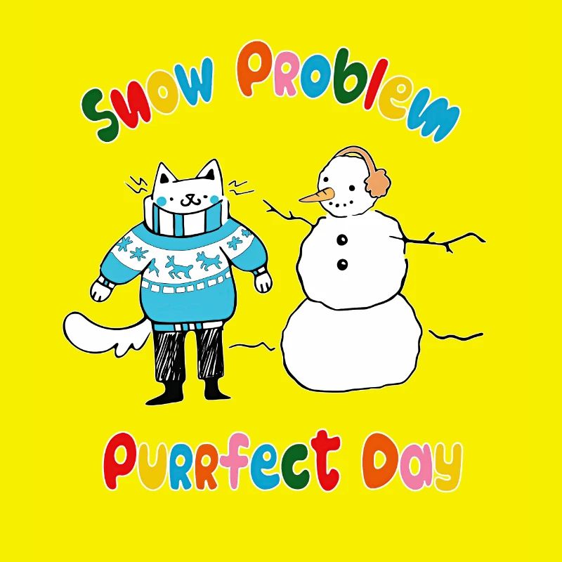 Snow problem Purrfect day