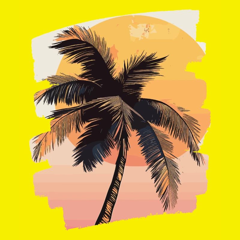 Palm Tree Sunset Somme