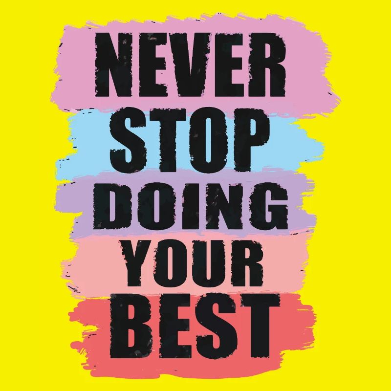 Conception motivante avec conception de texte en blocs de couleurs