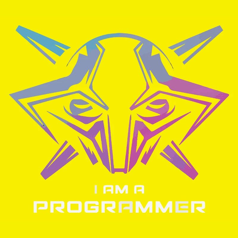 Futuristische Cyborg-Programmierer-Kunst