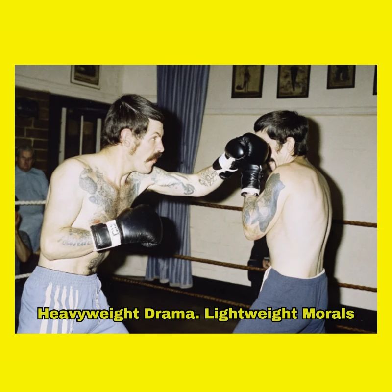 Match de boxe avec un message moral