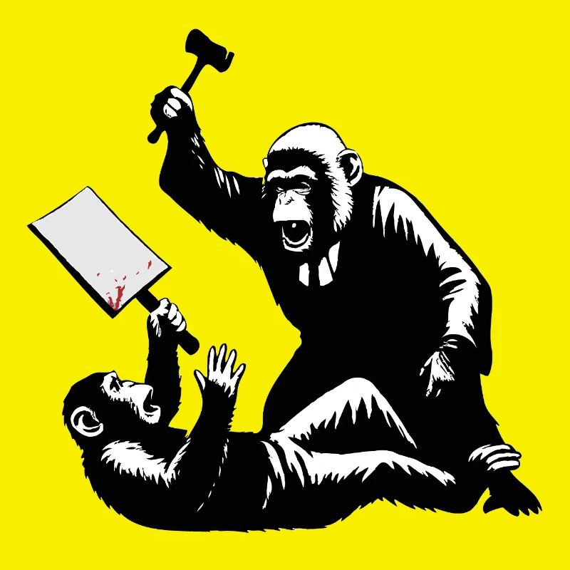 Monkey judge hits protesters