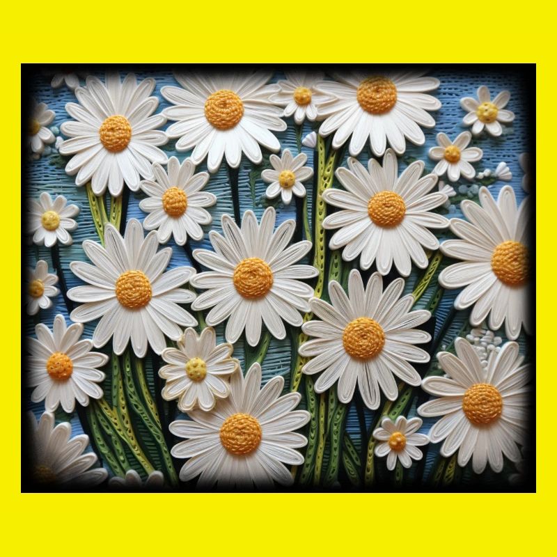 Blumenmuster Gänseblümchen Garten Hobby Design