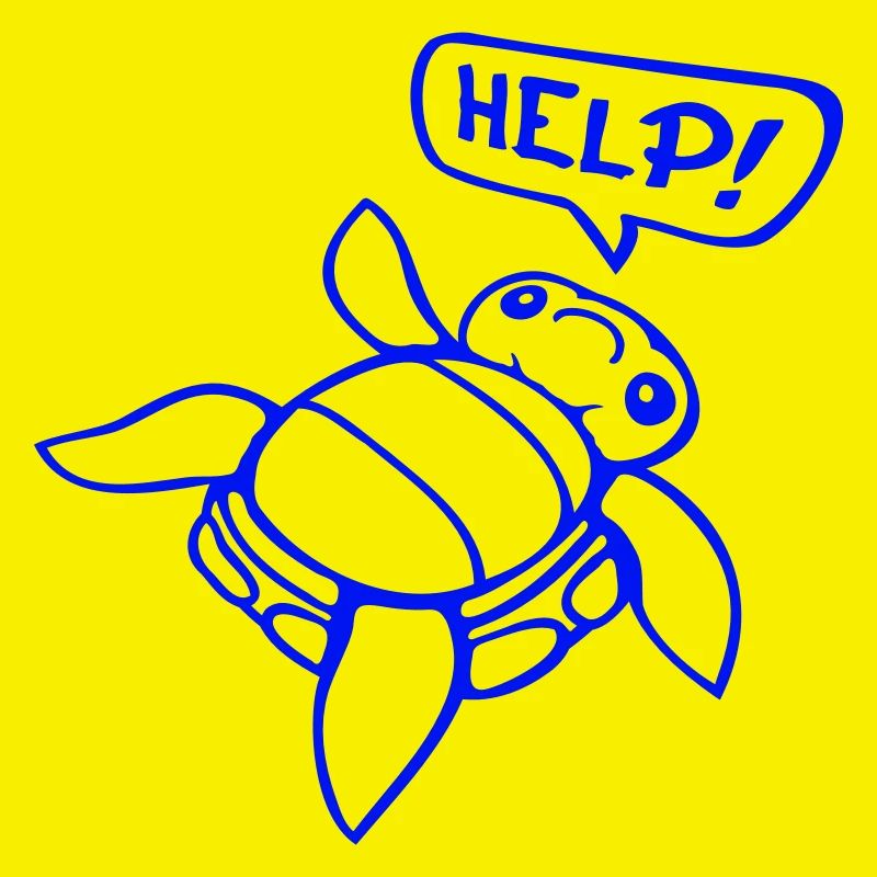 Turtle Back Tilted Over Helpless Side Help