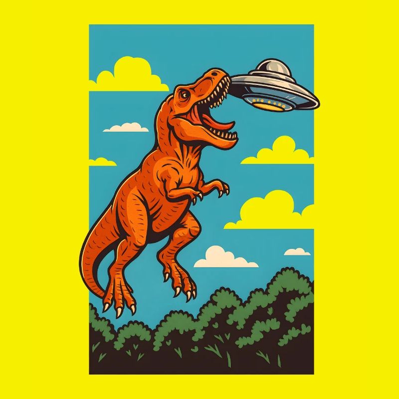 T Rex Fängt Ufo Sky Encounter