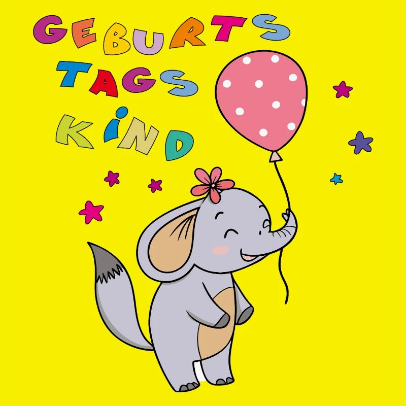 Geburtstagskind Elefant 