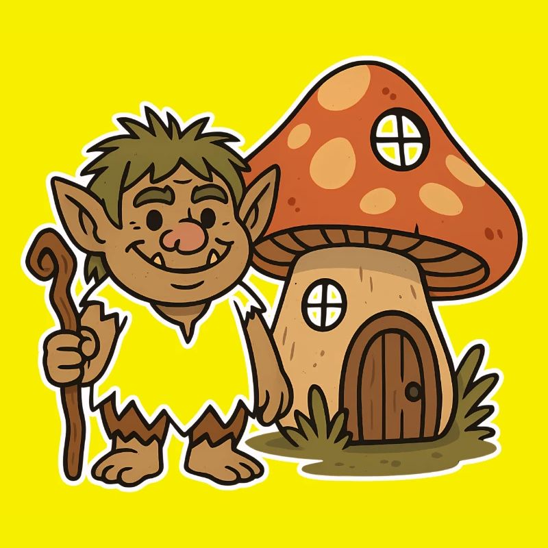 Waldtroll am Pilzhäuschen