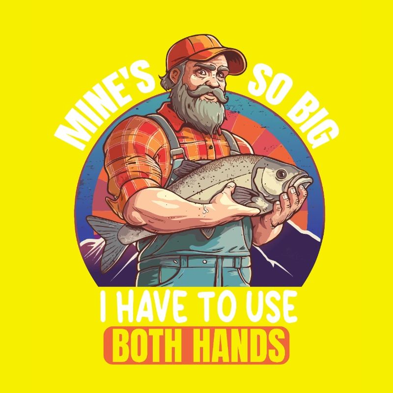 Angler saying with fish