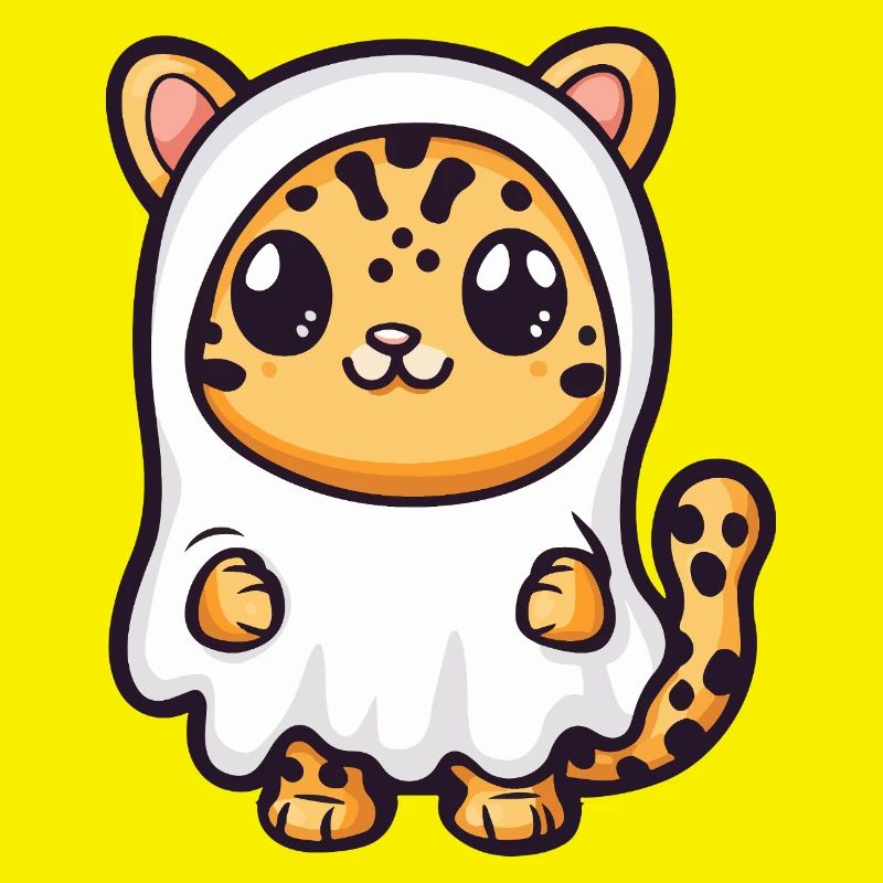 Leopard Halloween Geist