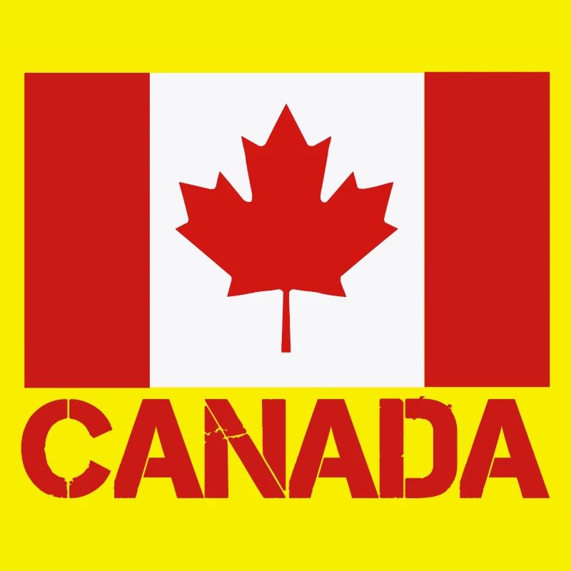 Maple Leaf Canada Flag Art