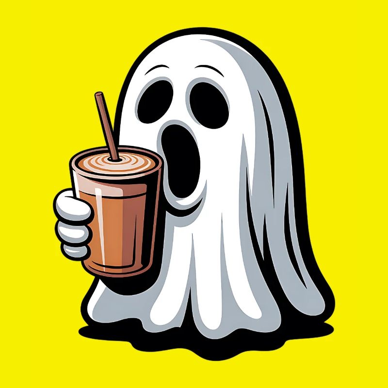 Geist mit Kürbislatte