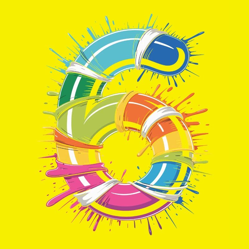 Rainbow Lifebuoy Splash
